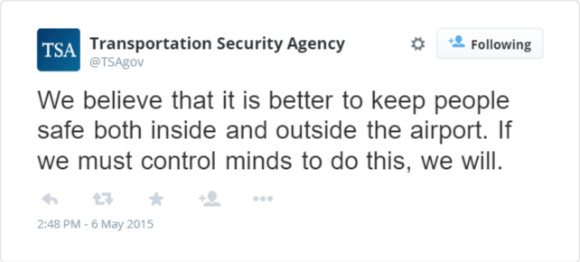 TSA Tweet
